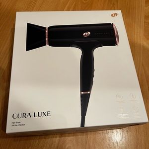 T3 Cura Luxe hair dryer (rose gold + black)